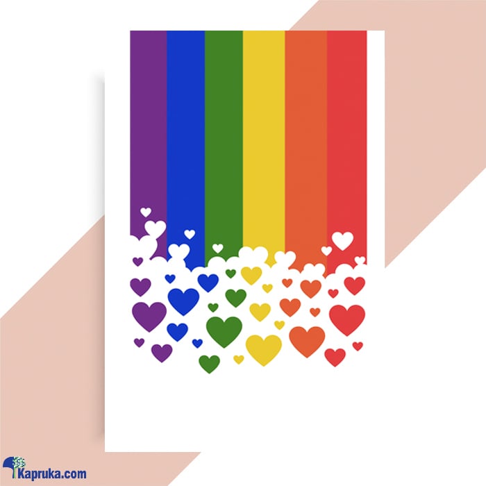 'rainbow Hearts' Greeting Card Online at Kapruka | Product# greeting00Z2134