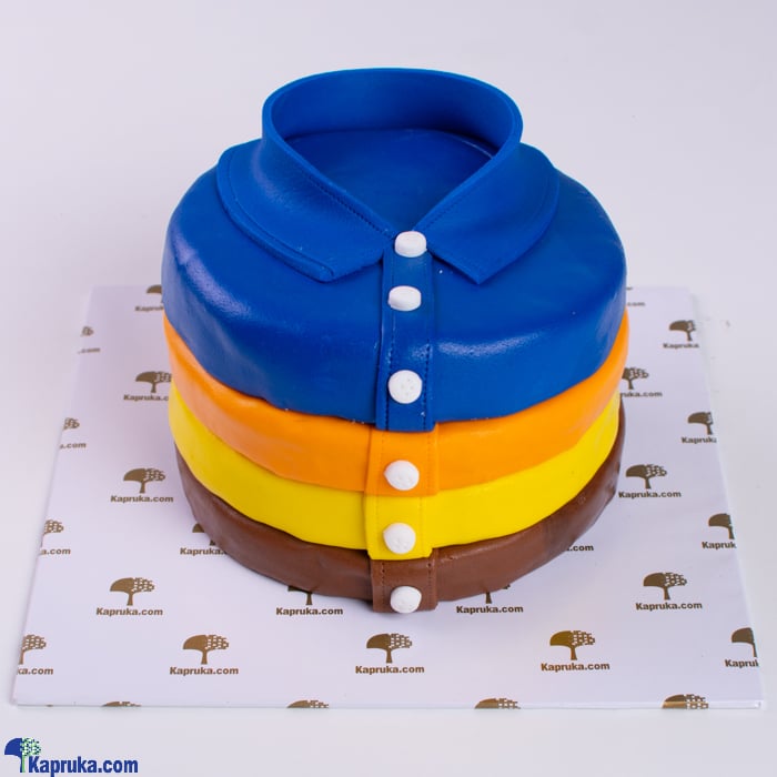 Colourful Shirt Design Ribbon Cake Online at Kapruka | Product# cake00KA001487