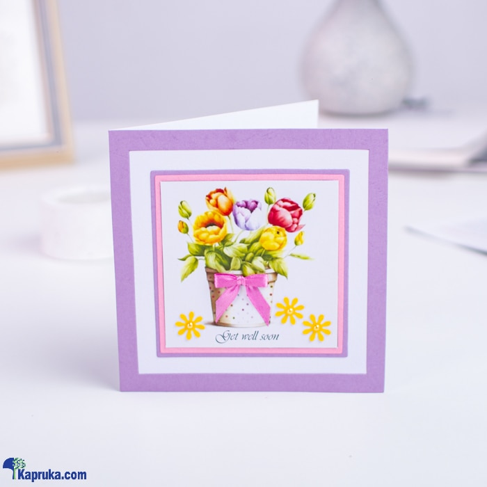 Get Well Soon Handmade Greeting Card Online at Kapruka | Product# greeting00Z2165