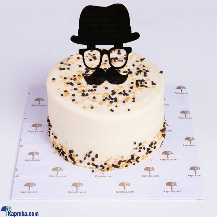 'whiskered Elegance' Ribbon Cake Online at Kapruka | Product# cake00KA001490
