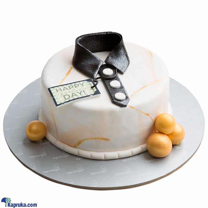 Sponge Father's Day Shirt Design Ribbon Cake Online at Kapruka | Product# cakeSP00158