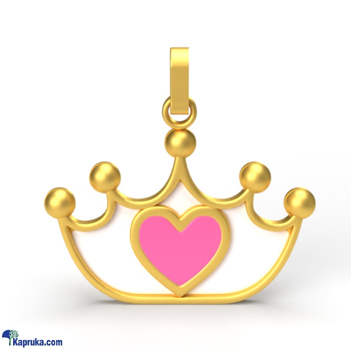 Twinkle Jewels Princess Crown Pendant- 18KT Solid Gold TJ005 Online at Kapruka | Product# jewelleryTJ018