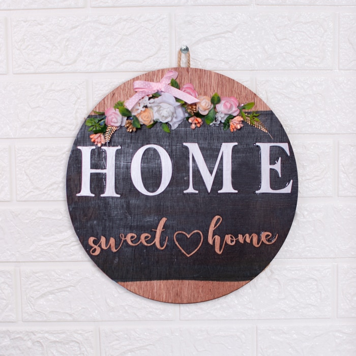 Rose Bunch Decorative 'home Sweet Home' Wall Decor 8 Inch Online at Kapruka | Product# household00882