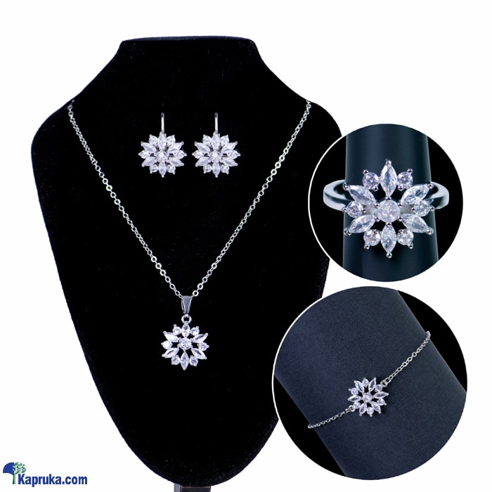 Stone N String Cubic Zirconia Jewelry Set KI0326 Online at Kapruka | Product# stoneNS0404