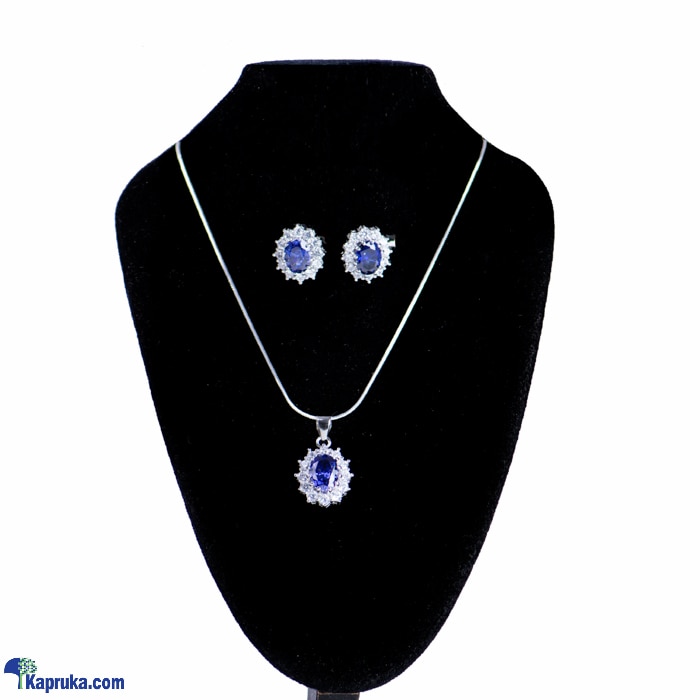 Stone n string  silver cubic zirconia jewelry set  stp836/STP836E/STP836R/SSC786 Online at Kapruka | Product# stoneNS0439
