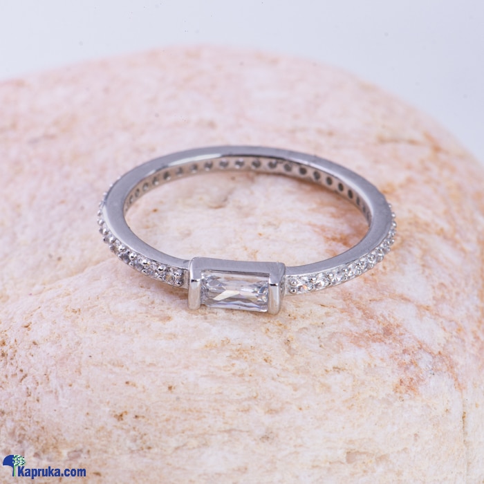 Stone N String Silver Cubic Zirconia Ring SR763 Online at Kapruka | Product# stoneNS0423