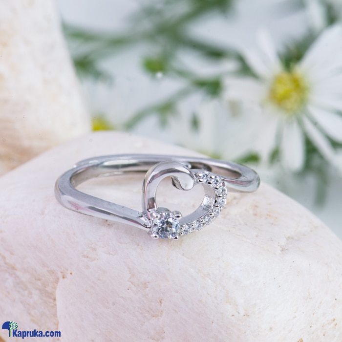 Stone N String Silver Cubic Zirconia Ring SR546 Online at Kapruka | Product# stoneNS0397