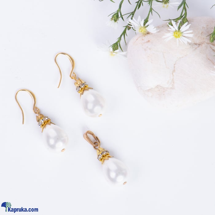 Stone N String Shell Pearl Jewelry Set GP953 Online at Kapruka | Product# stoneNS0396