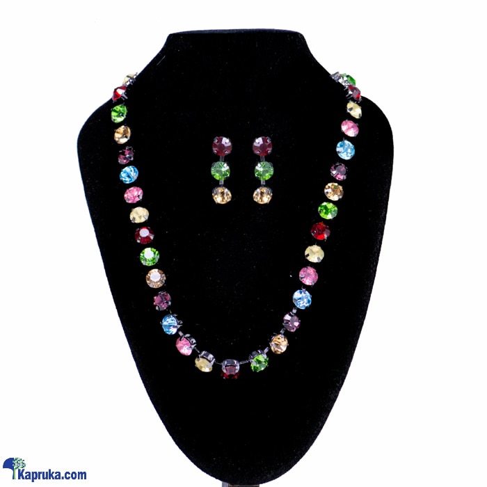 Stone N String Color Crystal Jewelry Set AC957 Online at Kapruka | Product# stoneNS0393