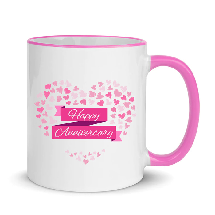 Happy Anniversary Pink Mug Online at Kapruka | Product# household00895