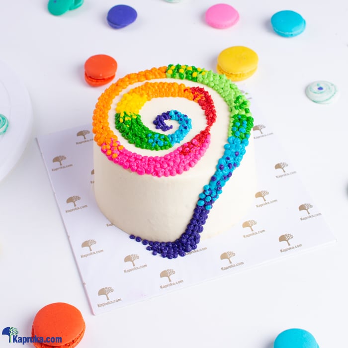 Rainbow Ribbon Delight Online at Kapruka | Product# cake00KA001501
