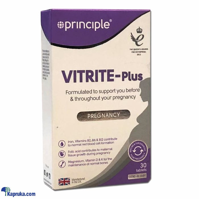 PRINCIPLE VITRITE PLUS FOR PREGNANCY 30S Online at Kapruka | Product# pharmacy00624
