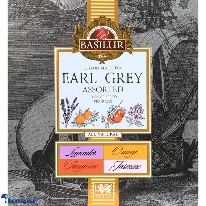 BASILUR EARL GREY COLLECTION - ASSORTED GIFTBOX - TEA BAG - FOIL ENV- 40E X 12 Online at Kapruka | Product# grocery002946