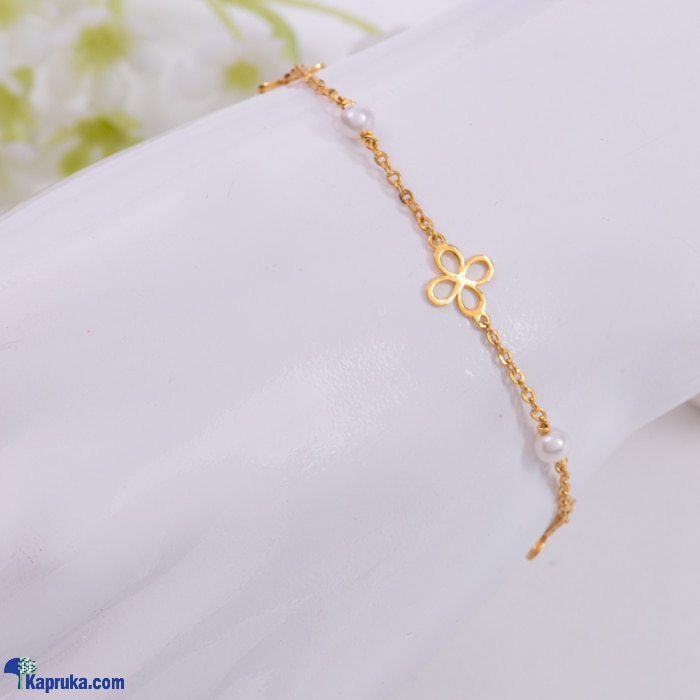 Mallika hemachandra 22kt gold bracelet set with pearls (b553/1) Online at Kapruka | Product# jewelleryMH00155