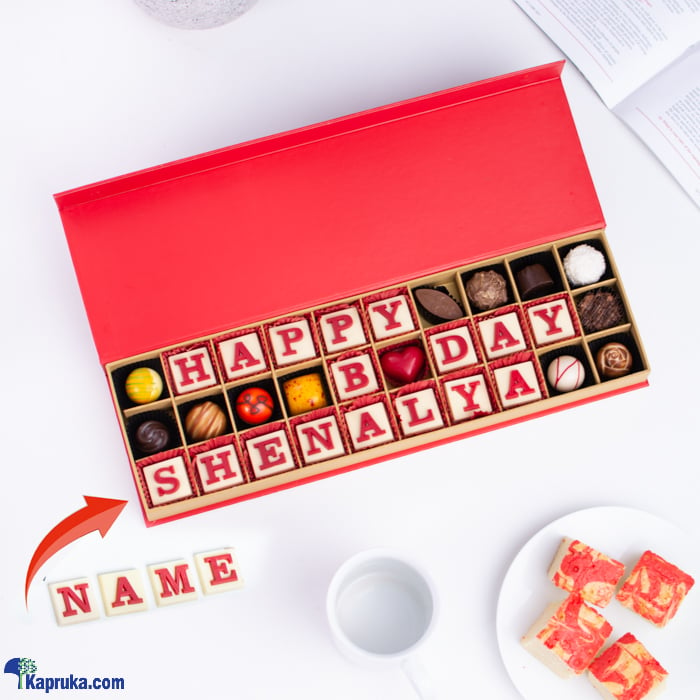 Java Happy Birthday Customised 30 Pieces Chocolate Box Online at Kapruka | Product# chocolates001505