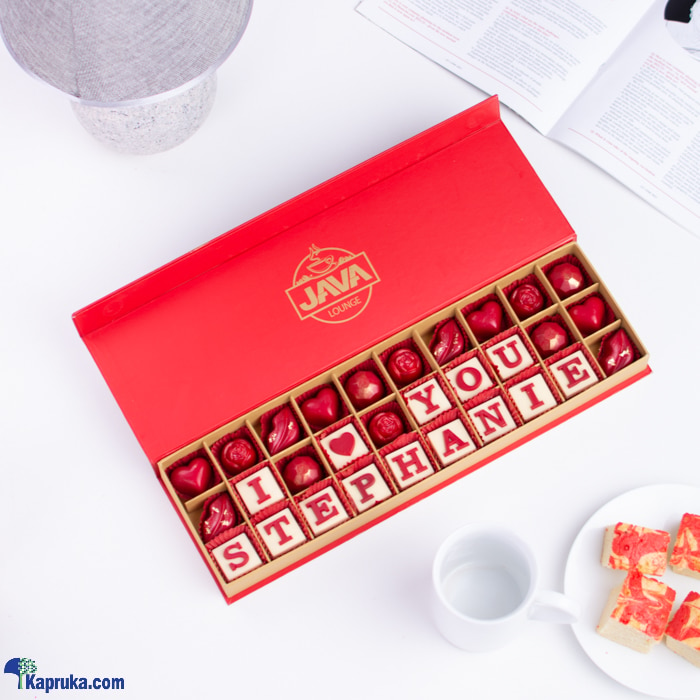 Java 'I Love You' Customised 30 Pieces Chocolate Box Online at Kapruka | Product# chocolates001503