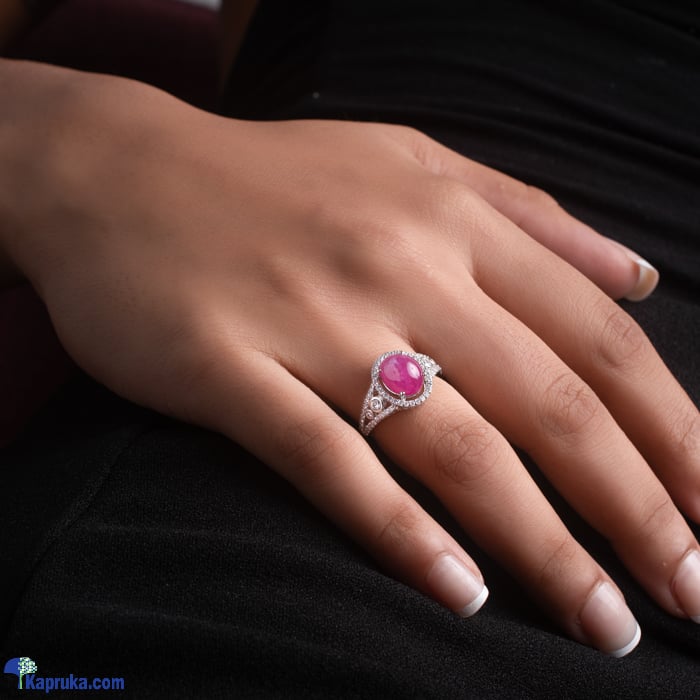 Chamathka 'A Lounge Babe' Sterling Silver Ruby Ring Online at Kapruka | Product# jewlleryCH0143