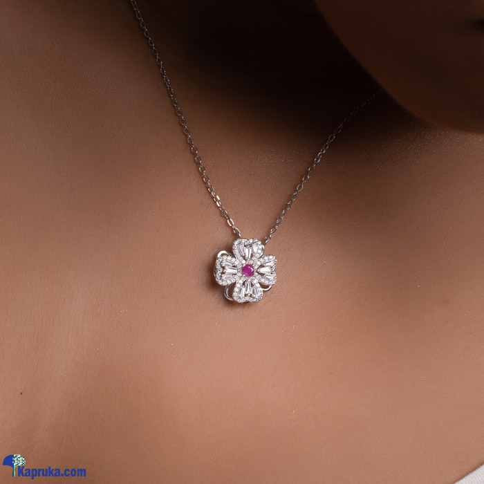Chamathka 'ruby Baby' Sterling Silver Necklace Online at Kapruka | Product# jewlleryCH0134