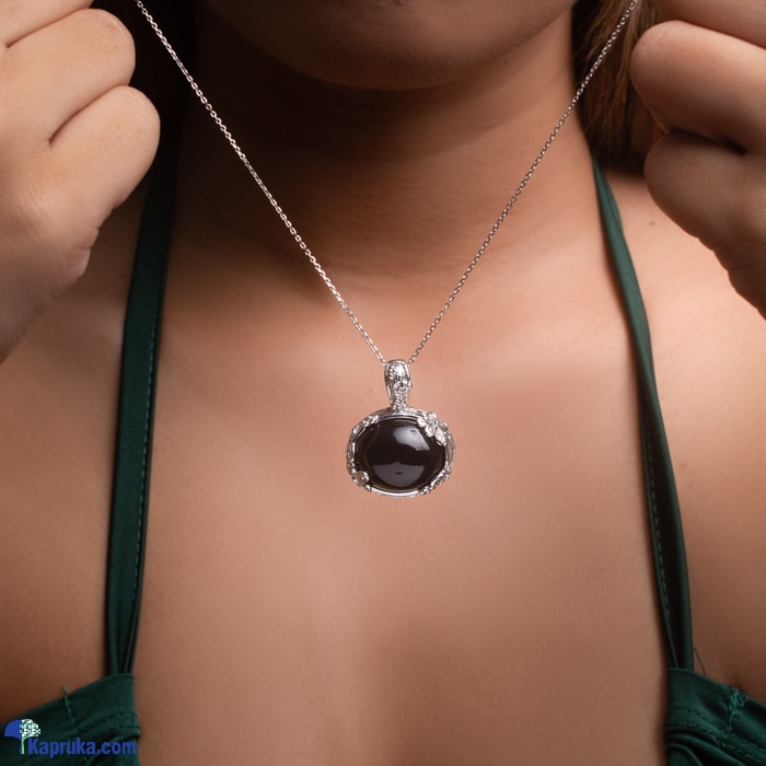 Chamathka 'A Fine Time' Sterling Silver Black Onyx Unisex Pendant Online at Kapruka | Product# jewlleryCH0138