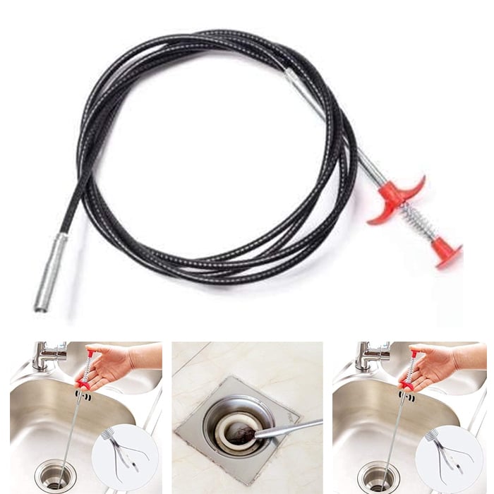 Drain Pipe Cleaning Spring Stick, Hair Catching Drain Pipe Cleaning Claw Wire, Sink Cleaning Stick Sewer Sink Tub Dredge Remover Online at Kapruka | Product# household00935