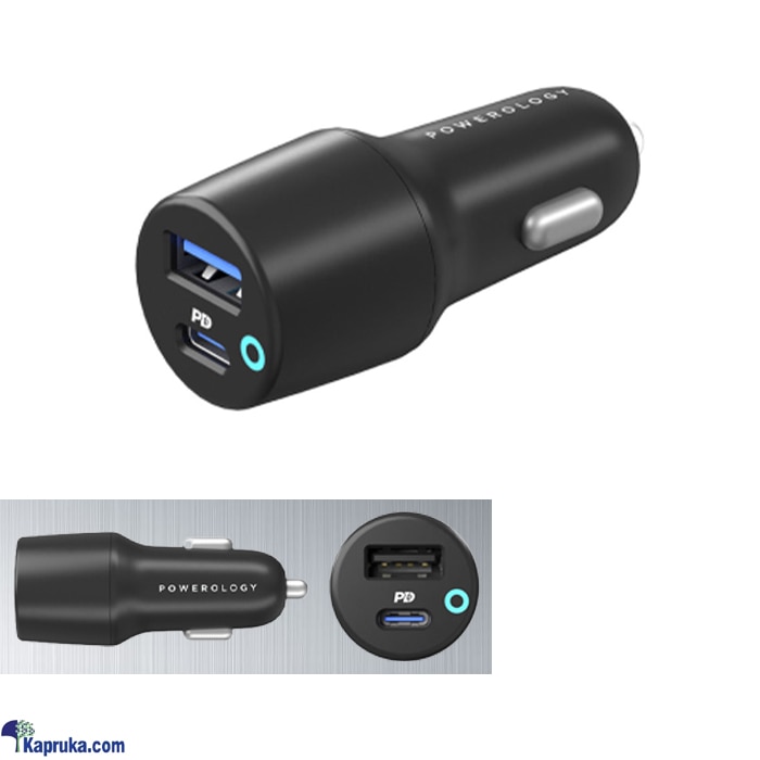 Powerology 38W Ultra- Quick Dual Port Car Charger Online at Kapruka | Product# automobile00581