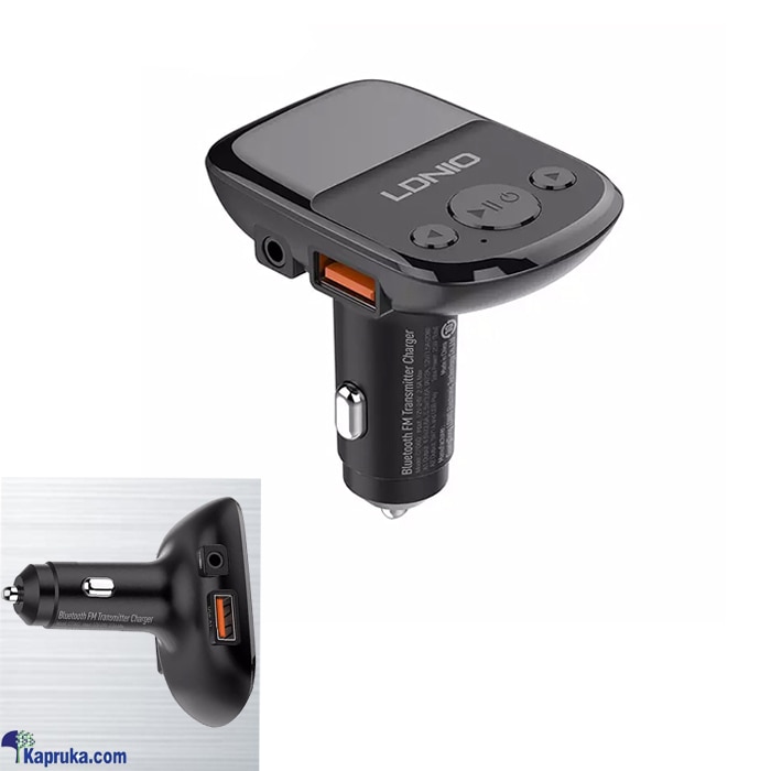 LDNIO C706Q QC3.0 AUTO- ID Car Bluetooth FM Music Digital Display Car Charger Online at Kapruka | Product# automobile00578