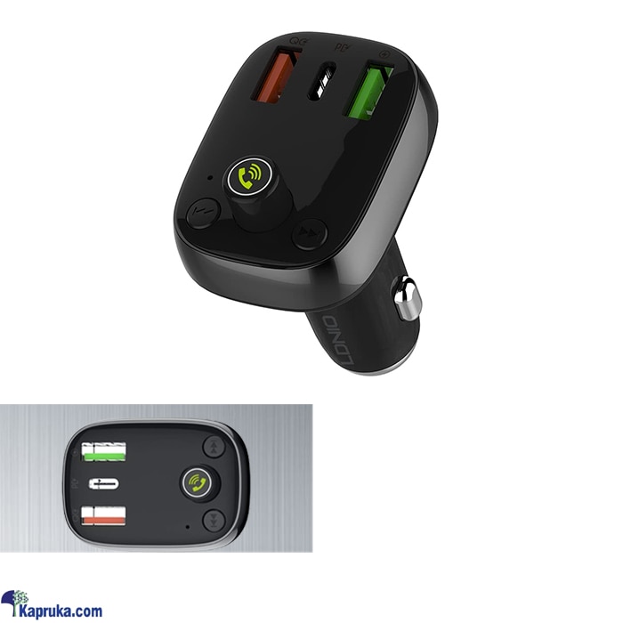 LDNIO C704Q Bluetooth FM Transmitter Fast Charging Car Charger Online at Kapruka | Product# automobile00584
