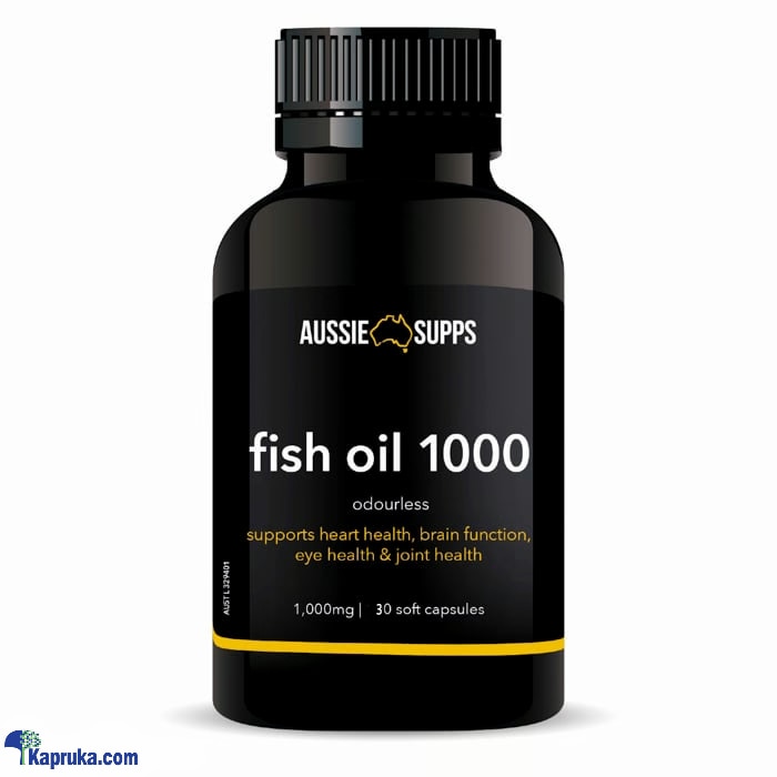 Aussie Supps Fish Oil 1000mg 30 Capsules Supports Heart Health Online at Kapruka | Product# pharmacy00653