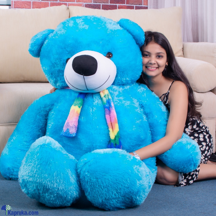 Super Soft Giant Teddy Bear, 5.5ft Jambo Blue Teddy Bear Online at Kapruka | Product# softtoy00902