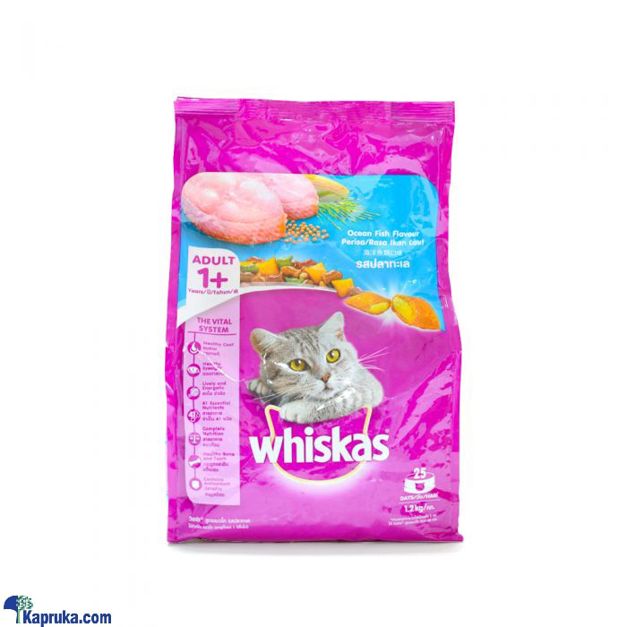 WHISKAS Cat Food Adult Ocean Fish - 1.2kg Online at Kapruka | Product# petcare00274