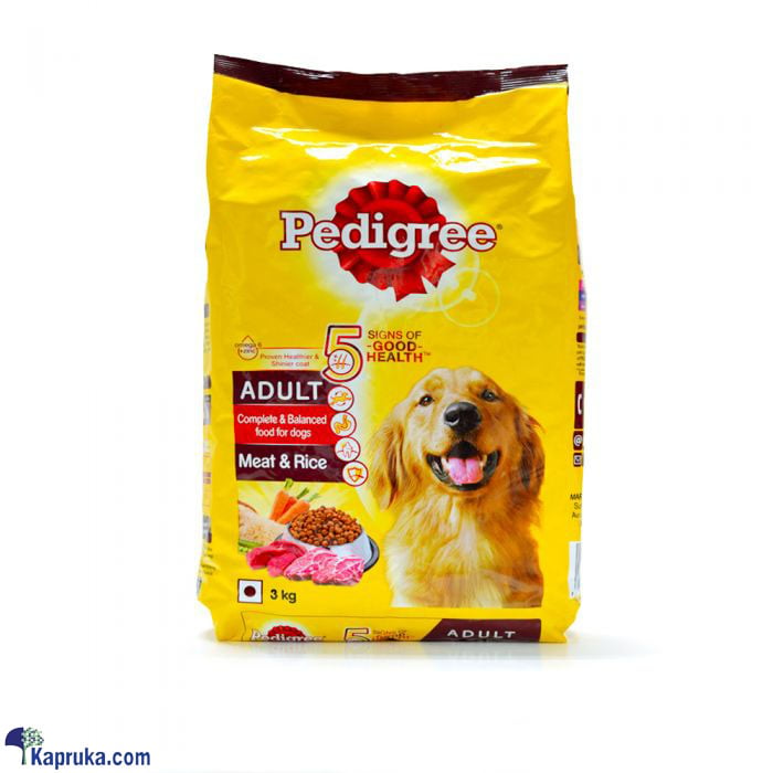 PEDIGREE Adult Dog Meat And Rice - 3KG Online at Kapruka | Product# petcare00281