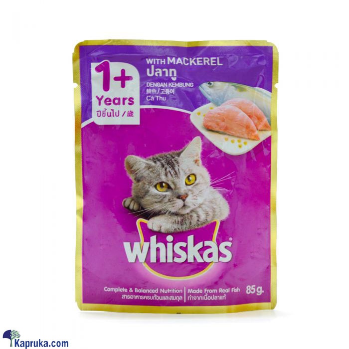 WHISKAS Cat Food Adult Mackerel - 85g Online at Kapruka | Product# petcare00278