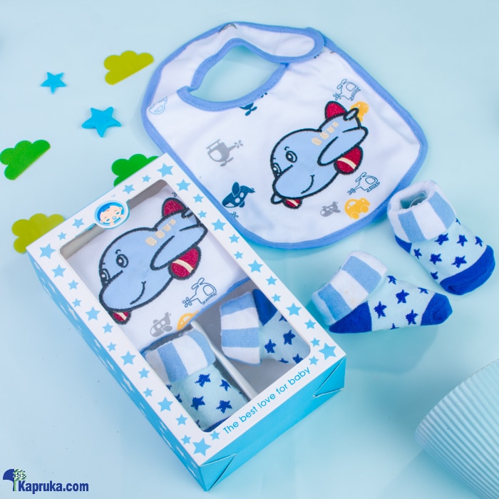 Bib With Shoe Socks - Airplane Theme Gift Pack Online at Kapruka | Product# babypack00822