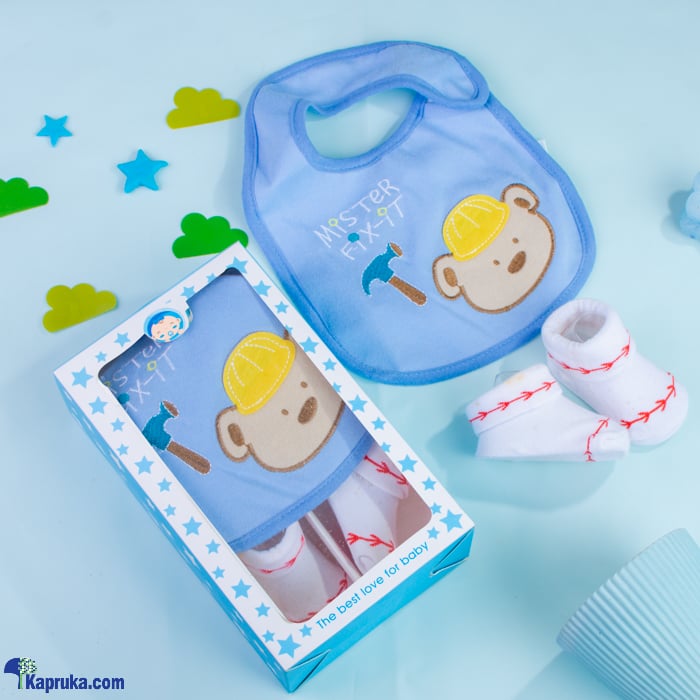 Bib With Shoe Socks - Bear Theme Gift Pack Online at Kapruka | Product# babypack00819
