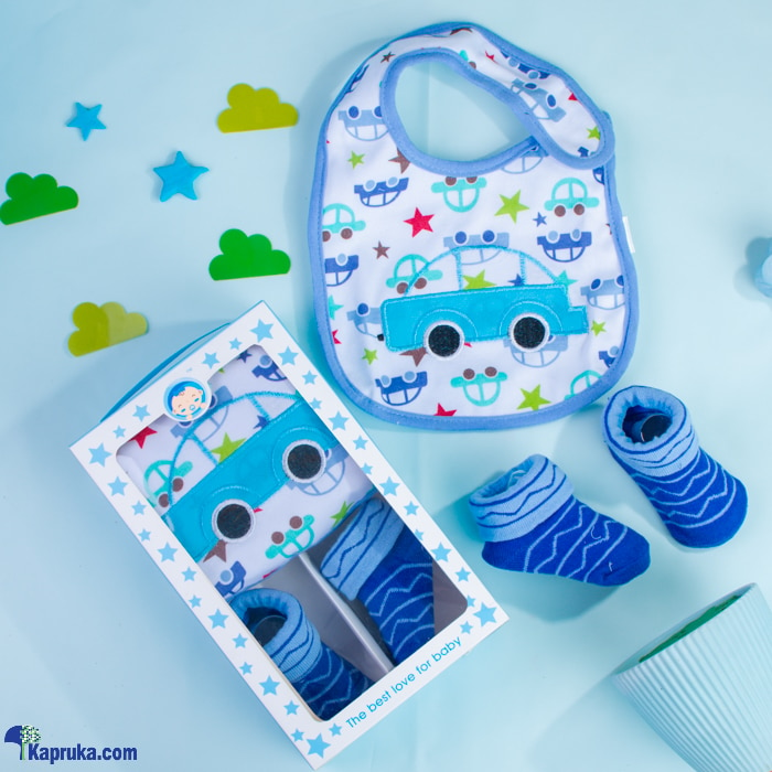 Bib With Shoe Socks - Car Theme Gift Pack Online at Kapruka | Product# babypack00820