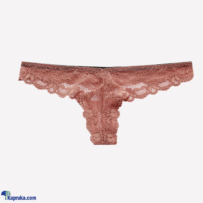 TOFO Women's Dark Nude Thong With Lace Detailing Online at Kapruka | Product# clothing07447