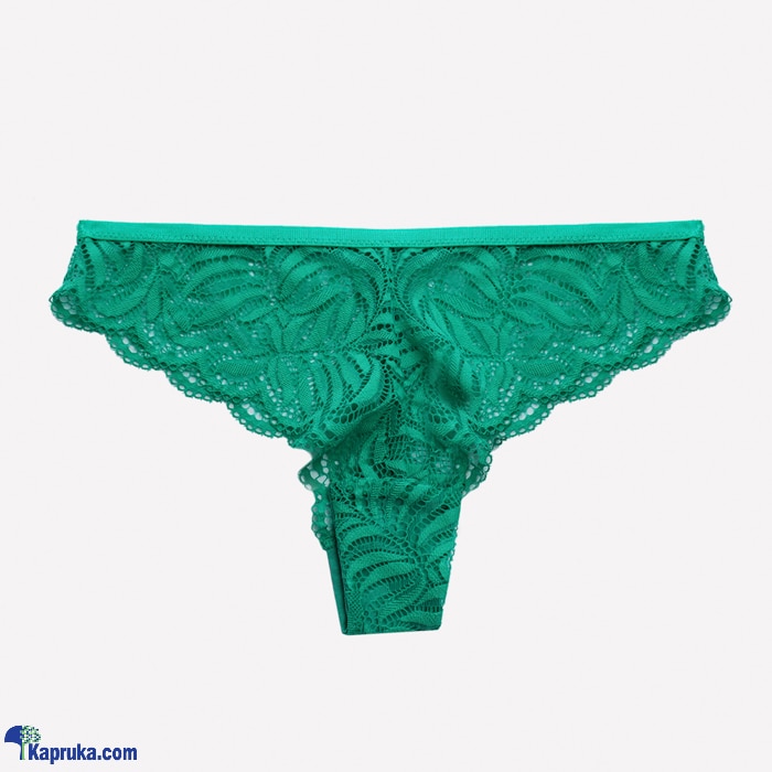 TOFO Women's Green Cheeky Thong With Lace Detailing Online at Kapruka | Product# clothing07444