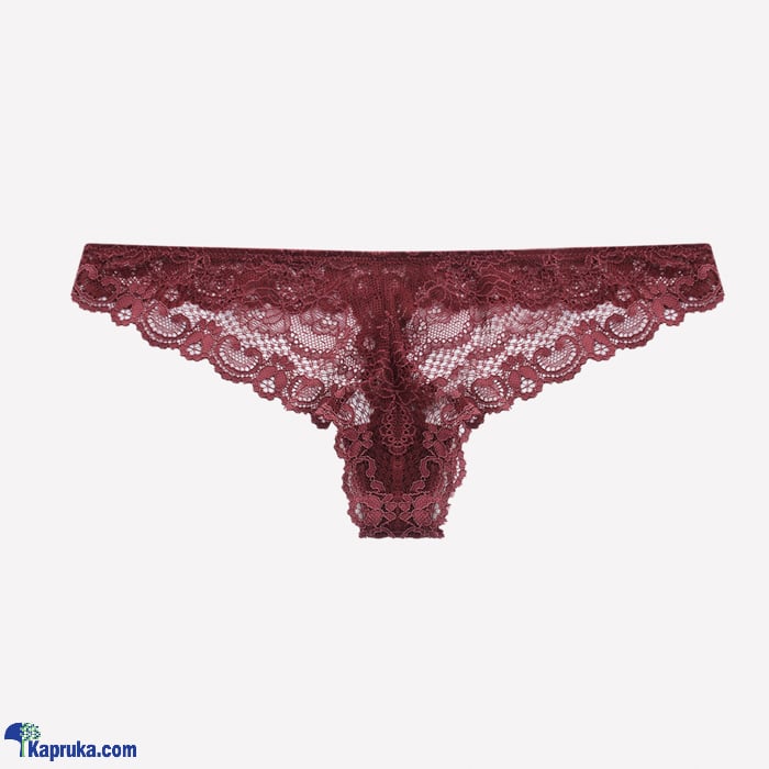TOFO Women's Rusty Pink Thong With Lace Detailing Online at Kapruka | Product# clothing07439
