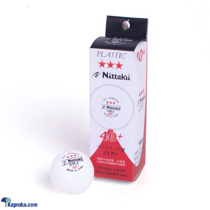 Nittaku 3 Star Nsd 40 Plastic Balls - Nittaku Nsd Table Tennis Ball 3 Pack Online at Kapruka | Product# sportsItem00270
