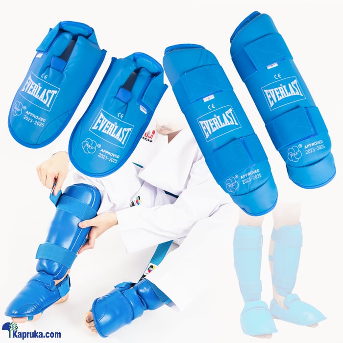 EVERLAST MMA Martial Arts Shin Guards ? Padded, Adjustable Muay Thai Leg Guards With Instep Protection - Blue Colour - Small Online at Kapruka | Product# sportsItem00285_TC1