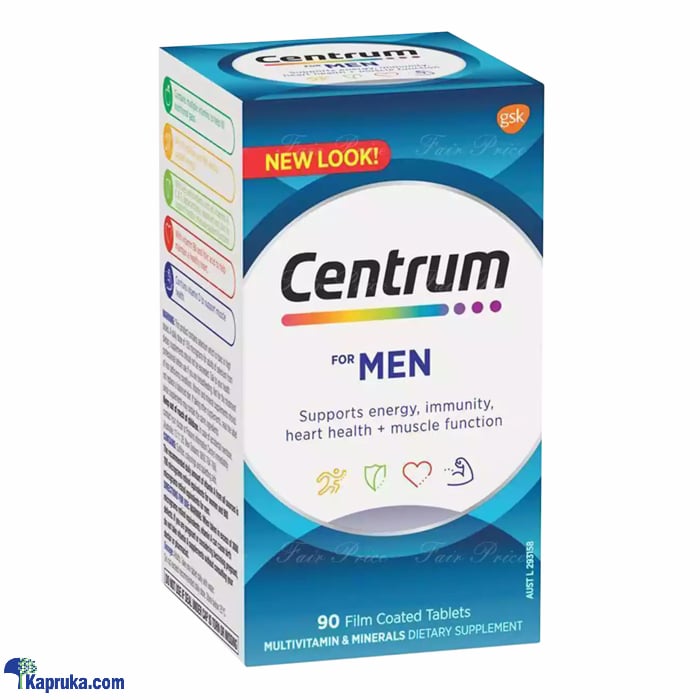 Centrum Men Multivitamins 90 Tablets Vitamins & Minerals To Support Overall Health Online at Kapruka | Product# pharmacy00659