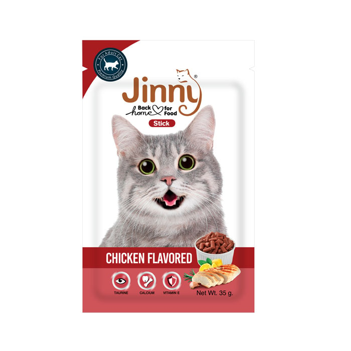 Jinny Cat Food Stick Chicken Flavoured 35g - JINNYCHIK- 35G Online at Kapruka | Product# petcare00287