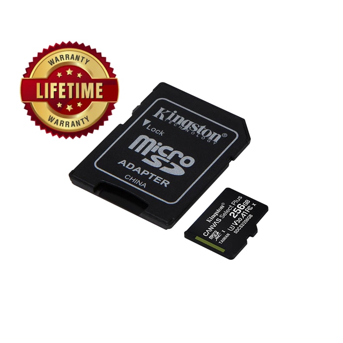 Kingston canvas select plus 256gb micro sd card - sdcs2/256 Online at Kapruka | Product# elec00A5253