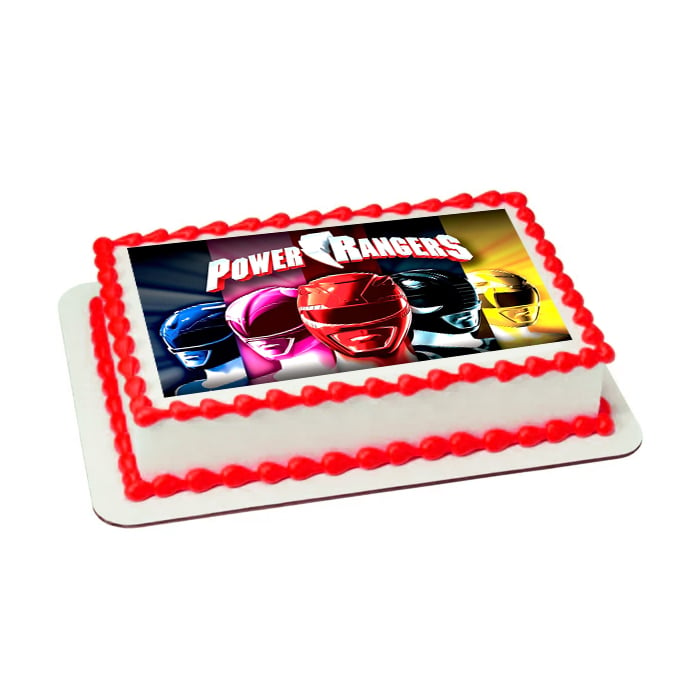 Power Rangers Printed Cake Chocolate Cake Online at Kapruka | Product# cake00KA001528_TC2