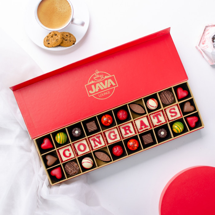 Java Congrats 30 Pieces Chocolate Box Online at Kapruka | Product# chocolates001526