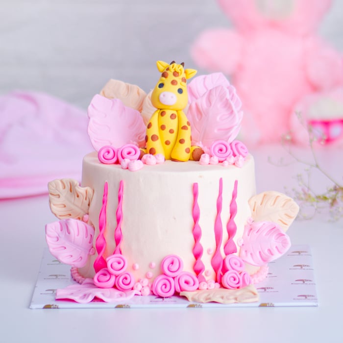Giraffe Grace Celebration Cake Online at Kapruka | Product# cake00KA001530