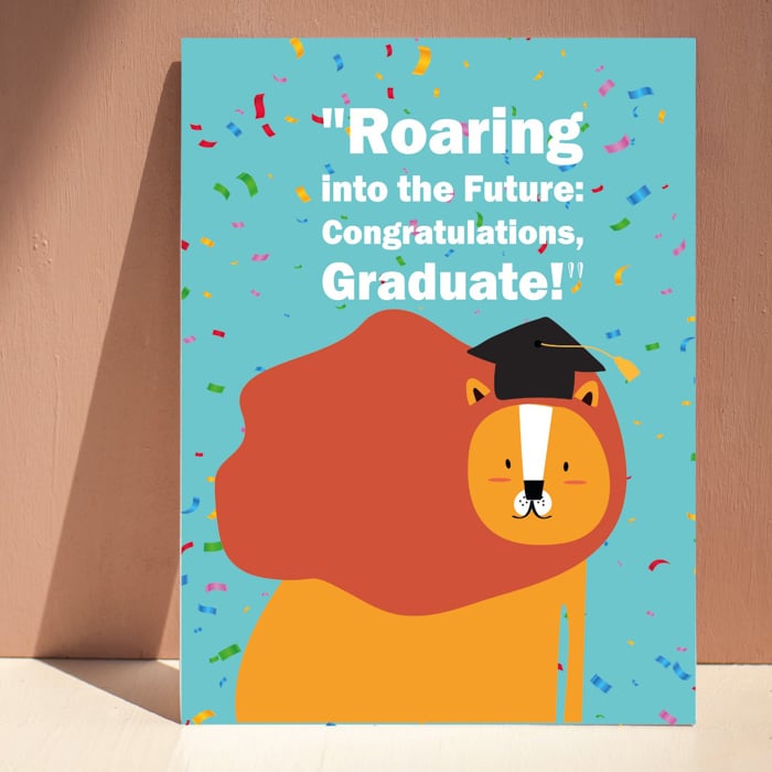 Roaring To The Future Greeting Card Online at Kapruka | Product# greeting00Z2231