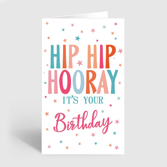 Hip Hip Hooray Birthday Greeting Card Online at Kapruka | Product# greeting00Z2240