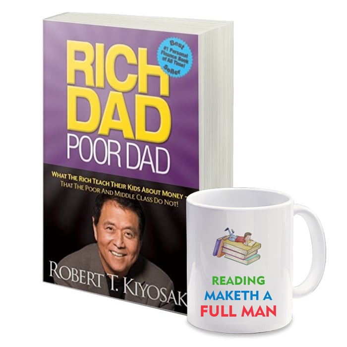 Readers' Delight Bundle: Book And Mug Combo 01 ; RICH DAD POOR DAD BOOK Online at Kapruka | Product# book001388