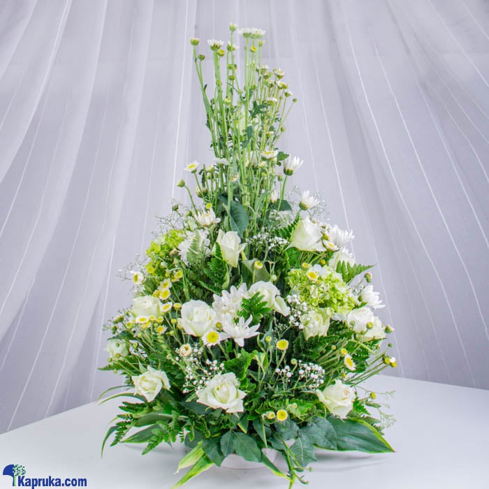 Heavenly Rest Floral Spray Funeral Flower Arrangement Online at Kapruka | Product# flowers00T1488